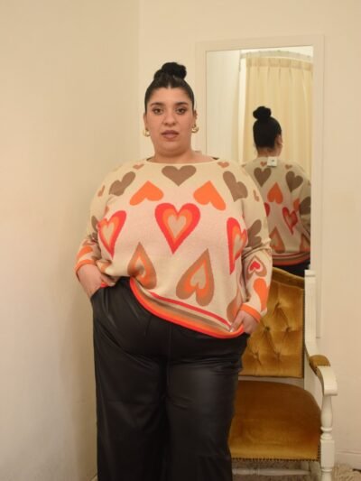 sweater emilia plus size mujer cómodo elegante tejido serido