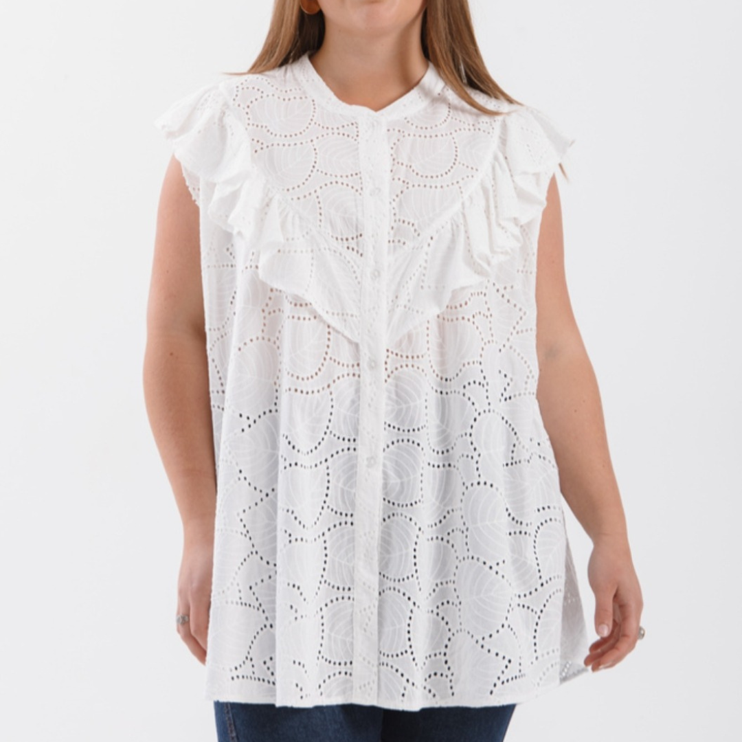 Camisa de broderie de algodon - Image 4