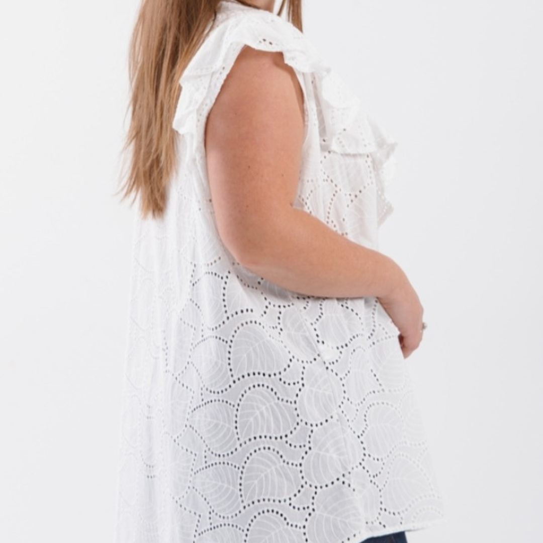 Camisa de broderie de algodon - Image 3