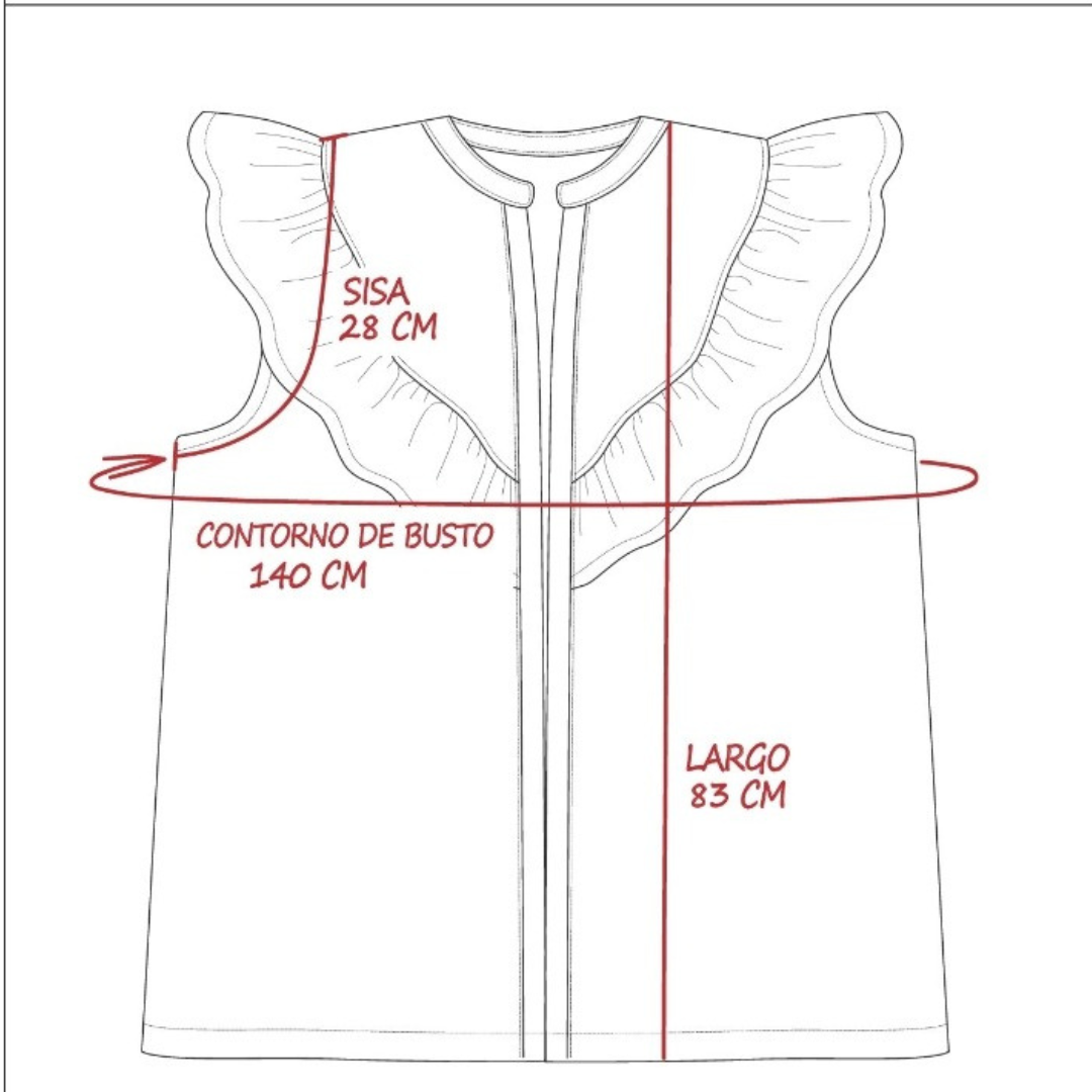 Camisa de broderie de algodon - Image 5