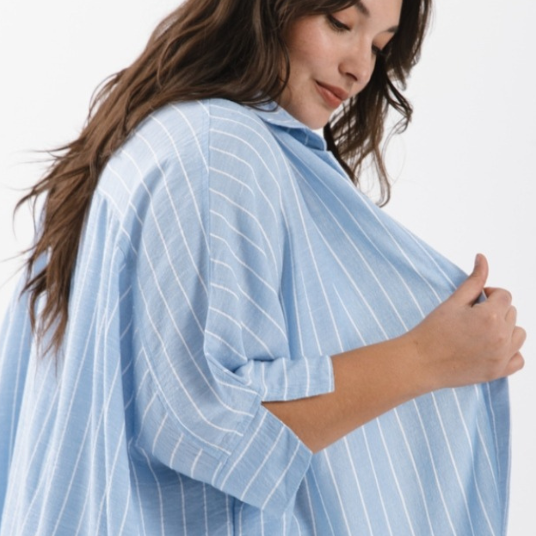 Camisa de Lino Rayada - Image 2