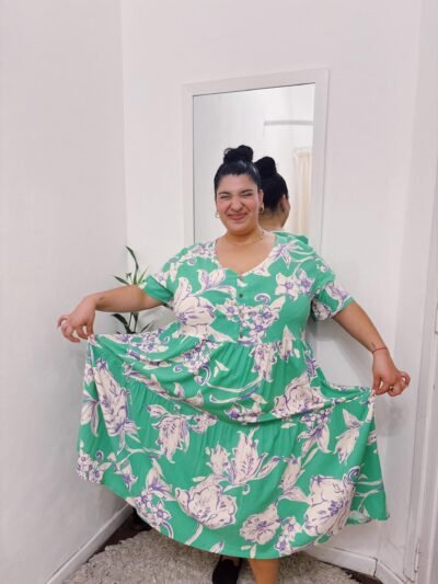 Vestido de lino largo