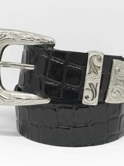 Cinto texano croco