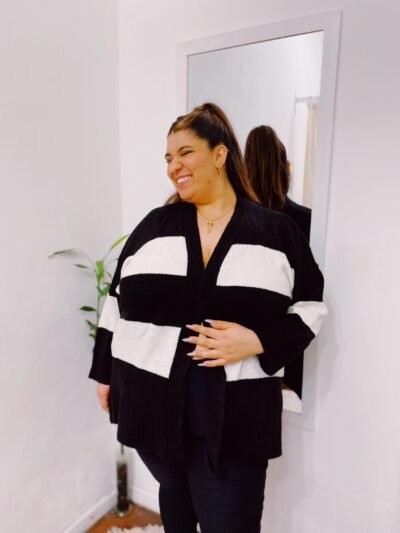 Cardigan rayado