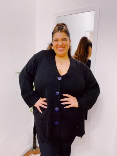 Maxi Cardigan Negro